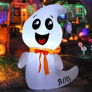 4 FT Halloween Inflatable Cute Ghost Outdoor Decorations Blow Up Yard Ghost